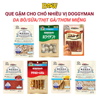 Đồ Ăn Vặt Cho Chó Doggy Man, Que Gặm Sạch Răng Cho Chó, Xương Da Bò Thơm Ngon Nhiều Vị