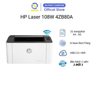  Máy in laser đen trắng HP 108A   108W  In Laser Đen  Trắng | A4 | có in từ điện thoại  - BH 12 tháng chính hãng 