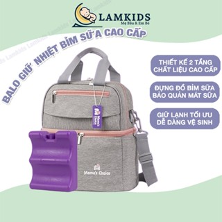  Balo Bỉm Sữa Giữ Nhiệt Mama’s Choice Đa Năng Giữ Nhiệt Bình Sữa Đựng Đồ Cho Mẹ Bé Thiết Kế 2 Tầng Chất Liệu Cao Cấp 
