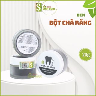 Bột than tre hoạt tính trà răng DEN HTX Sinh Dược 20g- Trắng sáng răng tự nhiên