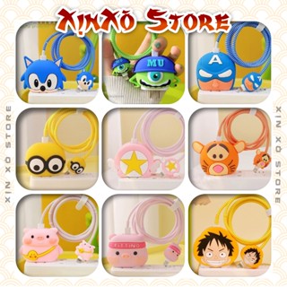  Vỏ bọc bảo vệ Cáp Cạc cốc sạc 20W 18W của Ai-phôn nhiều mẫu Hoạt hình 3D dễ thương - XỊN XÒ Store 