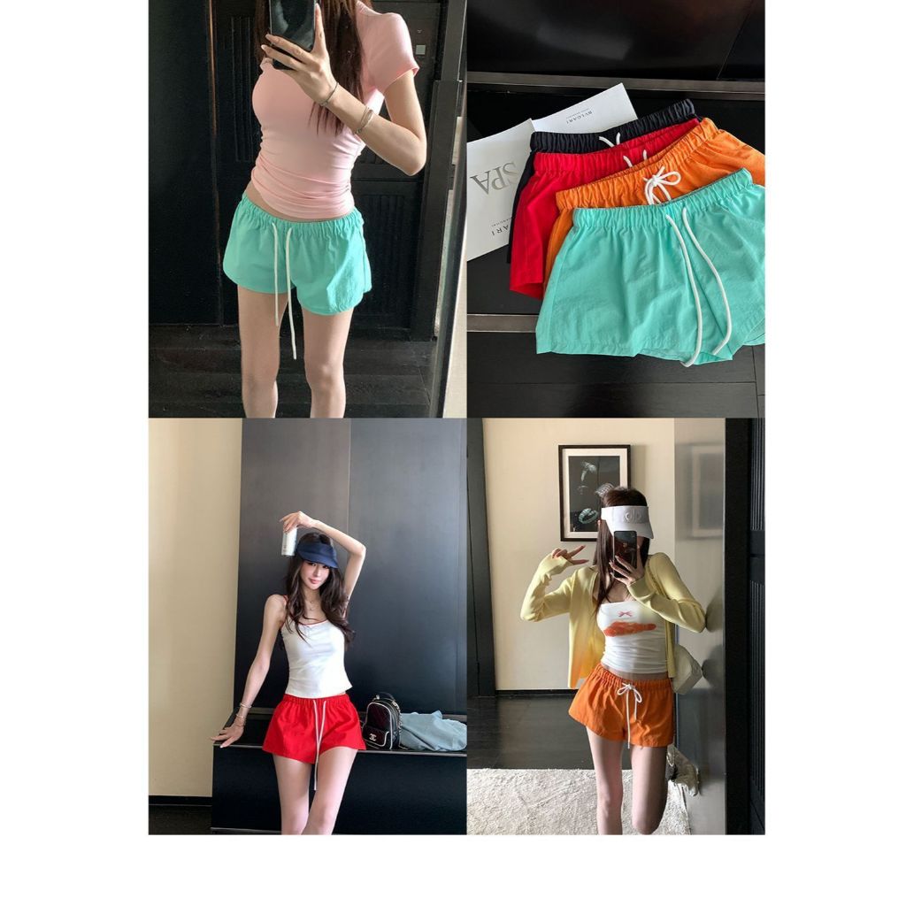 Quần short nữ quần thể thao chạy bộ, tập yoga đa năng