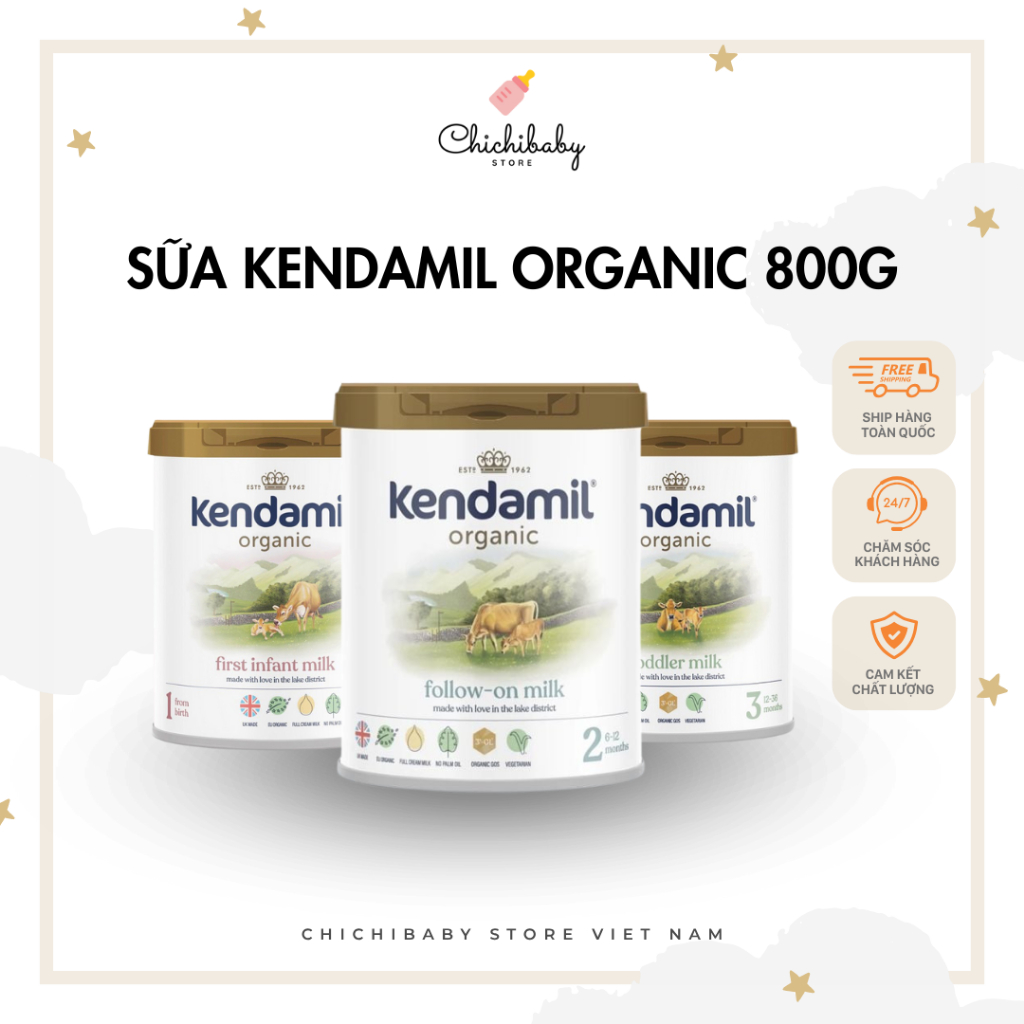 SỮA KENDAMIL BÒ ORGANICS - SỮA HỮU CƠ CHO BÉ  - HÀNG BAY AIR