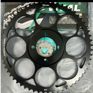   Gía Siêu Tốt  Nhông sên dĩa DatBike Quantum S2,S3 13T-60T sên đen 10Ly Chính Hãng 