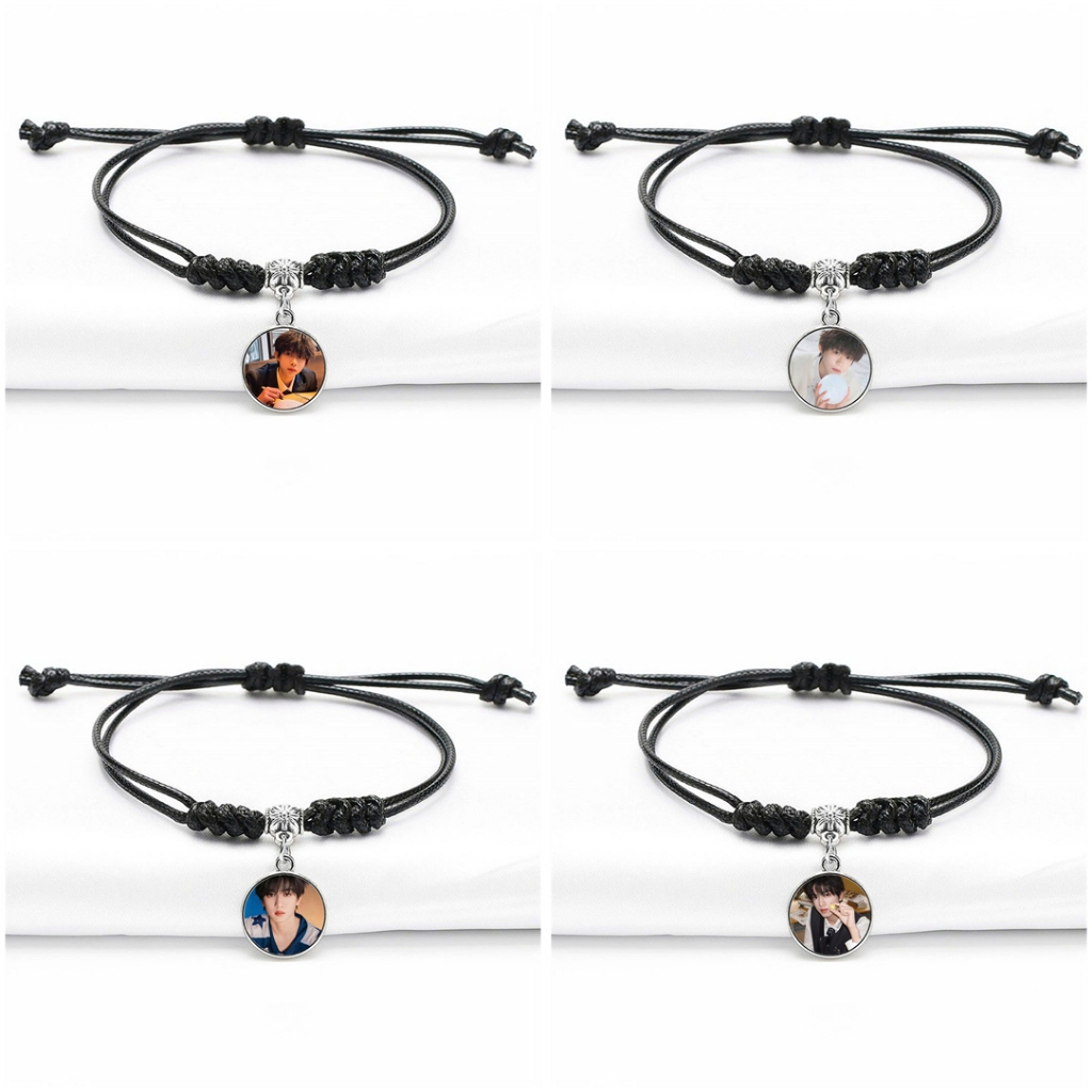 Vòng tay GIA TỘC TF4 Trần Dịch Hằng Trương Quế Nguyên in hình idol cpop xinh xắn