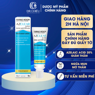 Kem mờ thâm Azclear 20% Azelaic acid giảm mụn, mờ thâm 25g