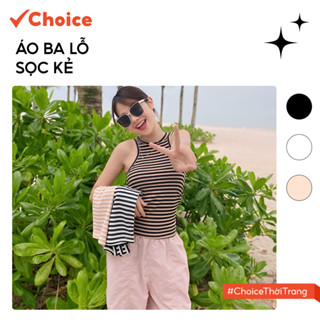 [Choice] Áo Ba Lỗ HT04 Sọc Kẻ, Mềm Mịn, Thoáng Mát, Ôm Gọn Body