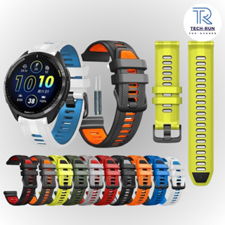  Dây Đeo Silicon Cho Đồng Hồ Garmin Forerunner 745 945 955 965 970 22mm Mix Màu 