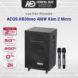  Loa Kéo Karaoke Acnos KB39neo 400w Kèm 2 micro Hành Chính Hãng  Bảo Hành12 Tháng 