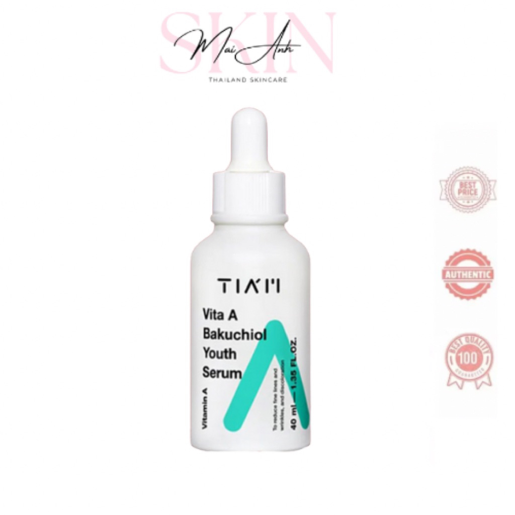 [Chính Hãng] Tinh Chất TIAM Bakuchiol + Retinol Căng Bóng, Trẻ Hoá Da Tia'm Vita A Bakuchiol Youth S