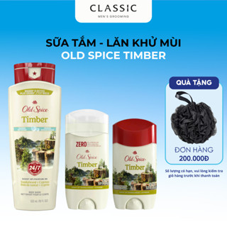 COMBO Sữa Tắm và Lăn Khử Mùi Old Spice Timber