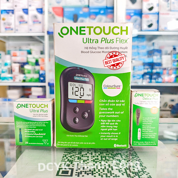 [TRỌN BỘ] Máy đo đường huyết Onetouch Ultra Plus Flex [Chính hãng BH Trọn đời]