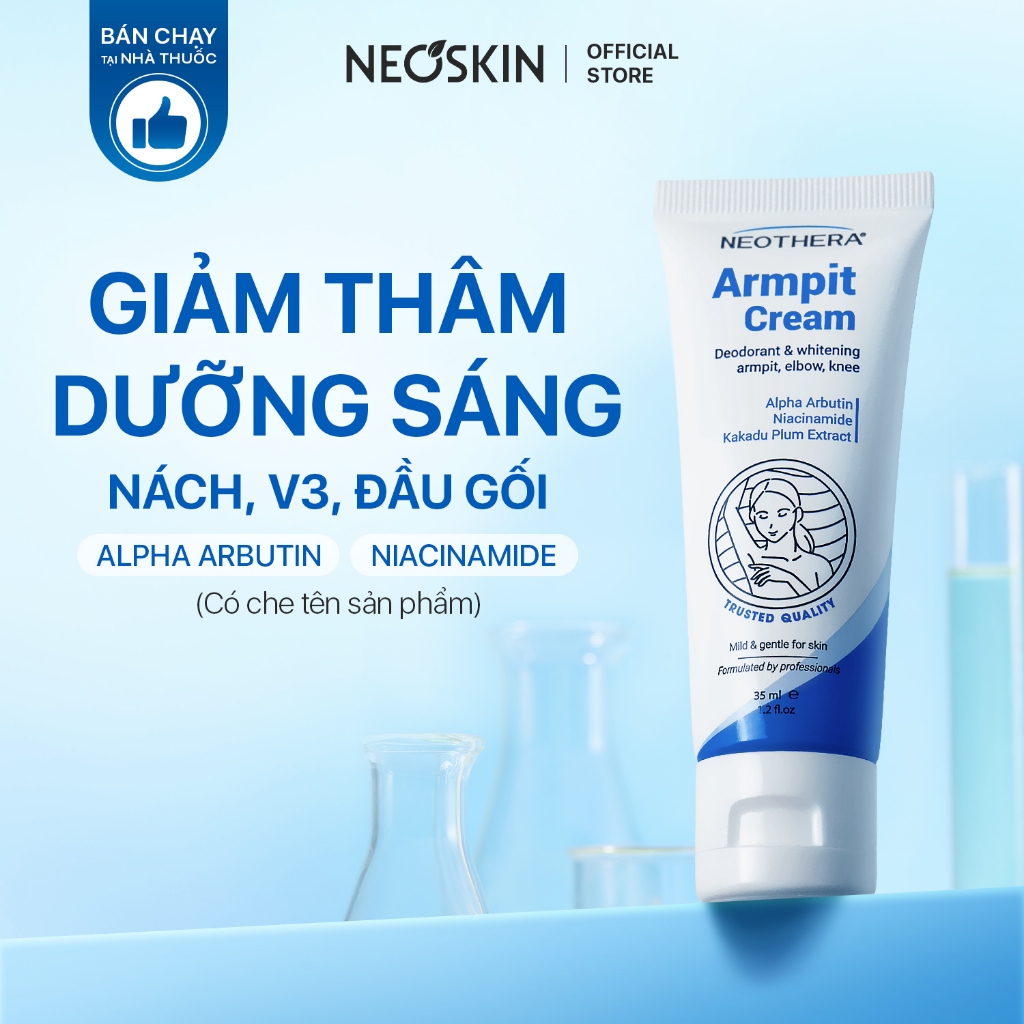Kem dưỡng trắng giảm thâm nách ARMPIT CREAM dưỡng sáng da vùng nách, mông, bẹn khuỷu tay, đầu gối NE