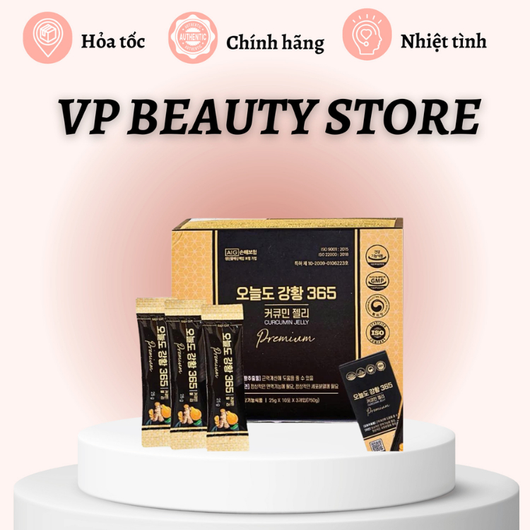 Thạch Nghệ Nano Curcumin 365 Vị Xoài - Ji Chang Wook