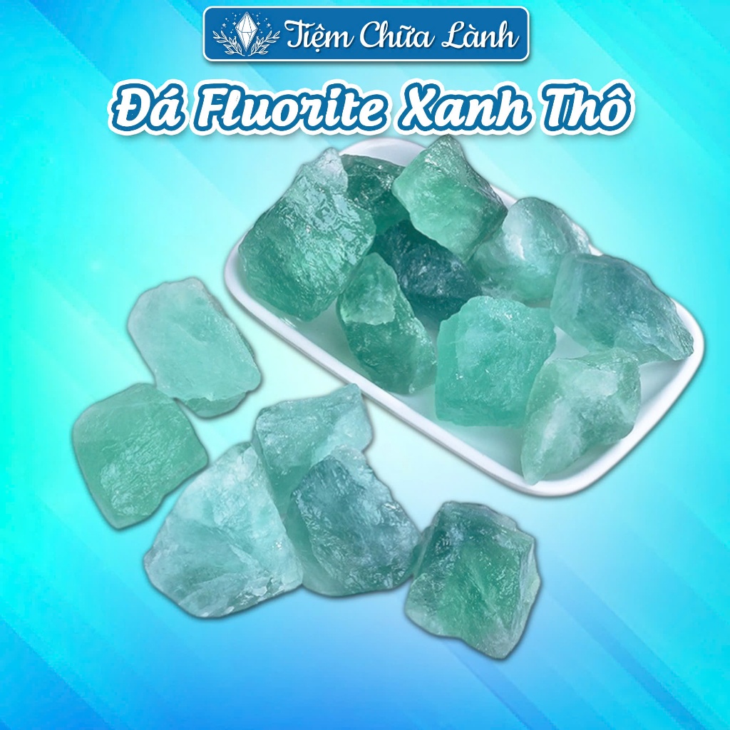 Đá Thanh Tẩy Fluorite Xanh Thô - Hòn Đá Của Trí Tuệ