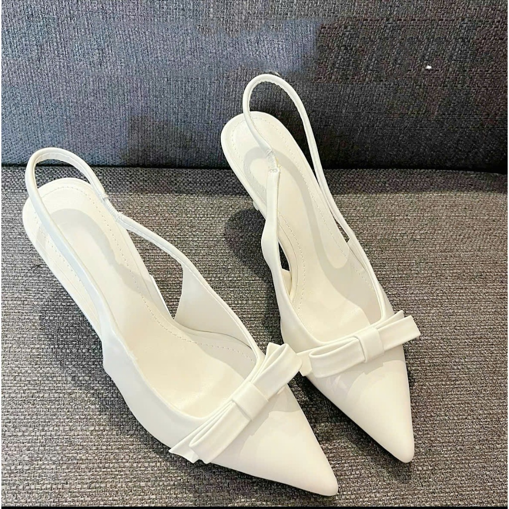 GIÀY CAO GÓT Chất Da Bóng NƠ THẮT NGANG 3 MÀU Bo Chụn Gót Nhọn Cao 5cm-7cm-9cm Dành cho Nàng đi chơi đi tiệc Shoes Nữ | BigBuy360 - bigbuy360.vn