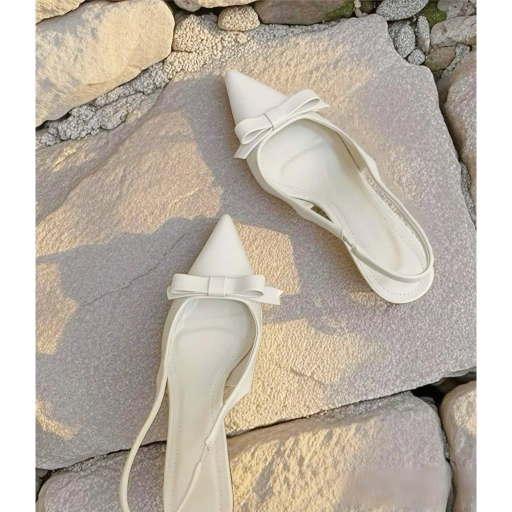 GIÀY CAO GÓT Chất Da Bóng NƠ THẮT NGANG 3 MÀU Bo Chụn Gót Nhọn Cao 5cm-7cm-9cm Dành cho Nàng đi chơi đi tiệc Shoes Nữ | BigBuy360 - bigbuy360.vn