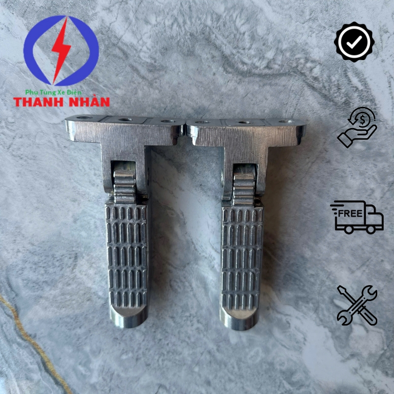 Gác Chân Sau Nhôm Cao Cấp Cap A, Nijia Xe Đạp Điện ( giá 1 cặp )