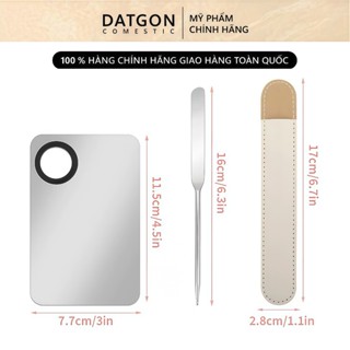  HỎA TỐC  Khay Trộn Makeup Inox + Cọ Tán Nền | Khay Trộn Kem Nền Chống Gỉ | Dụng Cụ Pha Nền Chuyên Nghiệp 