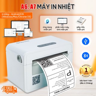 Máy In Nhiệt In Vận Đơn | Máy In Mã Vạch | Máy In Nhãn Hóa Đơn 4 & 3 Inch USB+Bluetooth