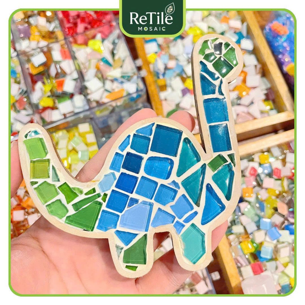 Bộ Kit DIY khung hoạt hình mosaic- Làm Quà Tặng, đính đá Mosaic handmade, trang trí, DIY sáng tạo