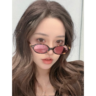  Mắt Kính Thời Trang Tròn Ovan Nhỏ Chữ M MEO MIN Y2K Dáng Thầy Bói Sành Điệu Unisex Hoa Xù Hip Hop 