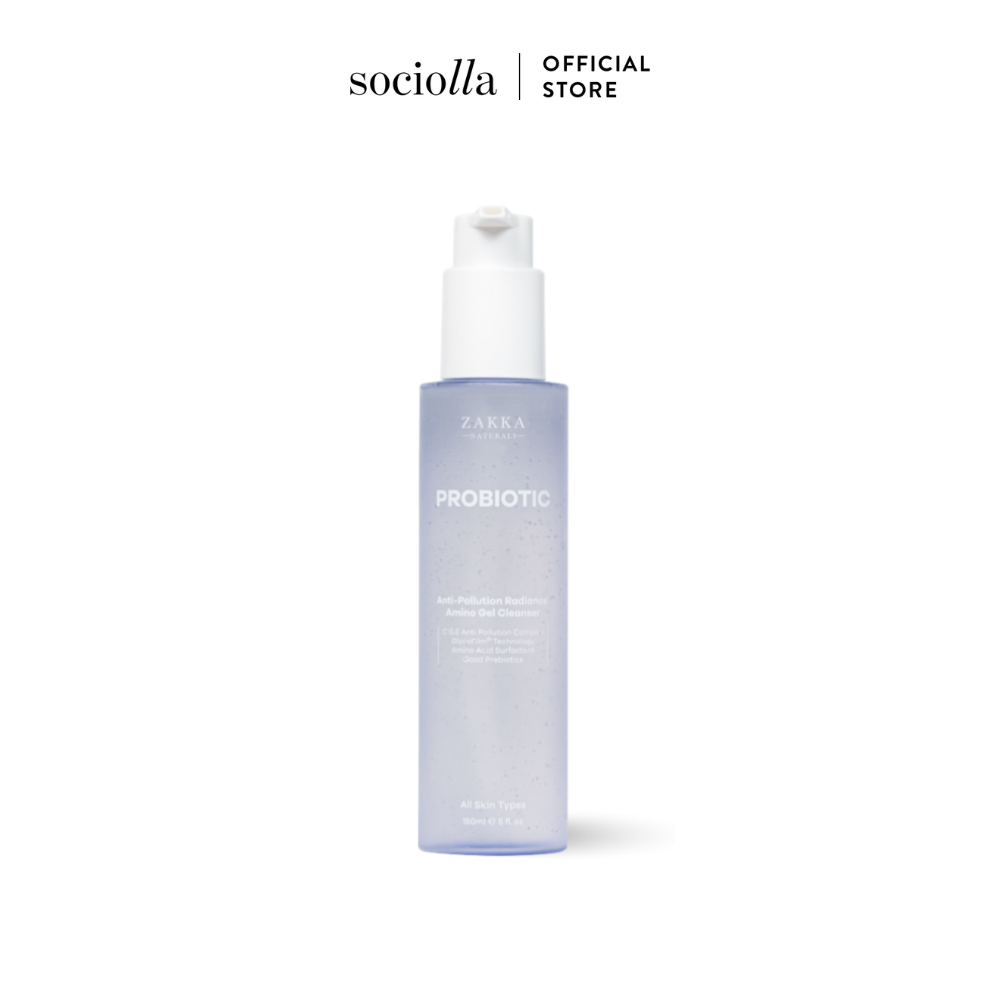 Gel Rửa Mặt Làm Sạch Bụi Mịn, Ngừa Mụn, Sáng Da Zakka Naturals Probiotic Anti-Pollution Radiance Ami