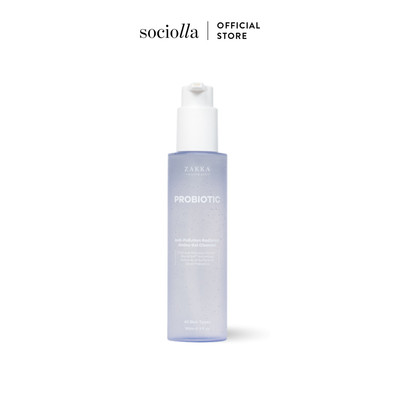 Gel Rửa Mặt Làm Sạch Bụi Mịn, Ngừa Mụn, Sáng Da Zakka Naturals Probiotic Anti-Pollution Radiance Amino Gel Cleanser