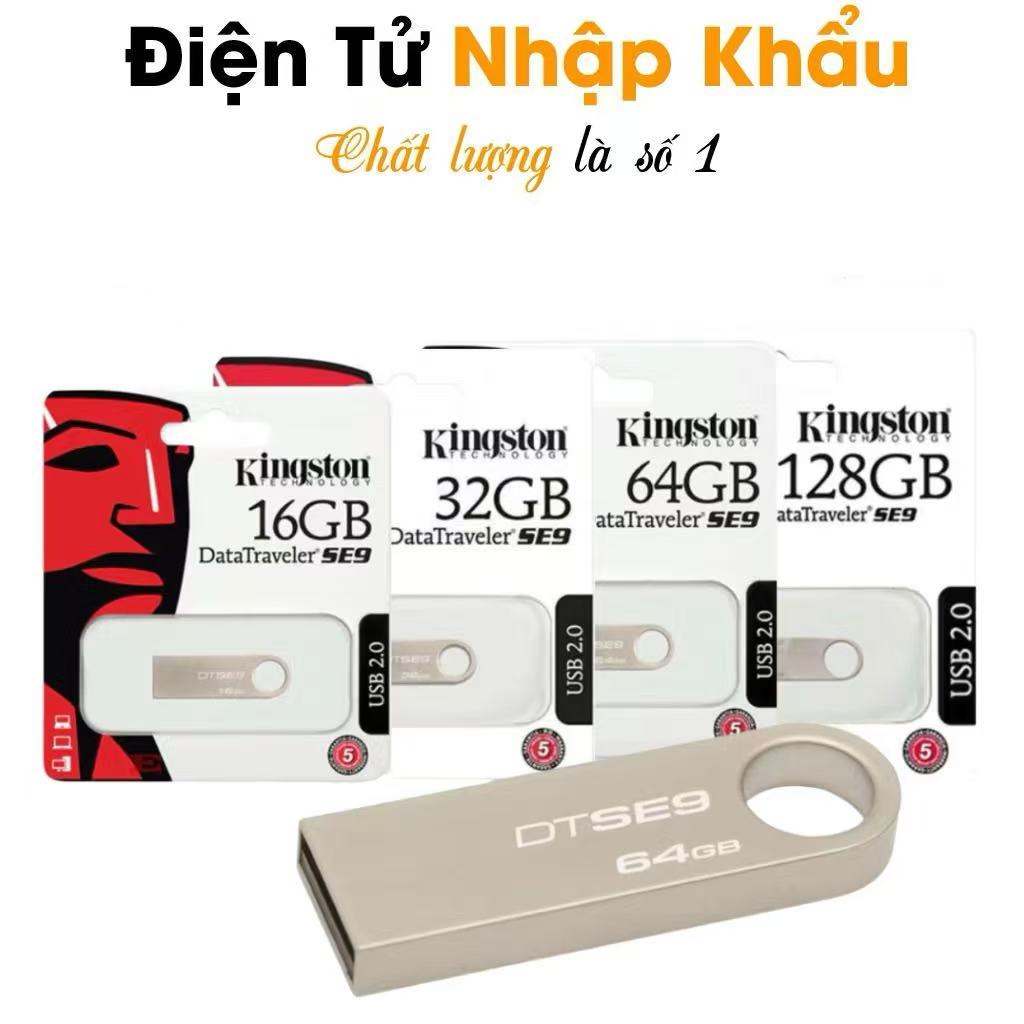 USB Kingston SE9 256gb128gb 64gb 32gb 16gb/  thiết kế nhỏ gọn, vỏ kim loại Hàng chất lượng