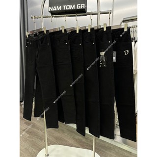  Quần Jean Đen Trơn DSQ Tag Sắt 2 Túi Sau Thêu Logo D2 Siêu Đẹp Nét,Khoá Lệch Đính Kèm Tag QR Xanh Chuẩn Hàng Loại 1 