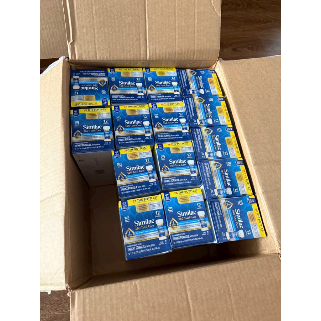 [DATE 6/2026] LỐC 12 ỔNG Sữa NƯỚC Similac 360 Total Care 5 HMO Prebiotic của Mỹ