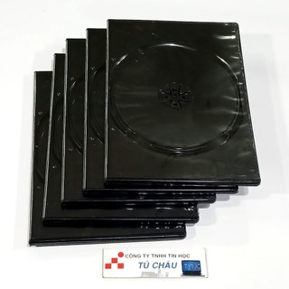 Hộp đựng đĩa CD, DVD nhựa đen / Hộp đựng 1 đĩa (Giá bán 5 Hộp)