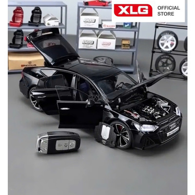 Mô hình xe Audi RS7 1:18 – Remote Full Options (Đề nổ từ xa & Thay lốp) bằng kim loại cao cấp