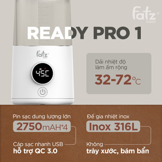 Bình hâm sữa và hâm nước pha sữa di động ReadyPro 1 FB3805FD