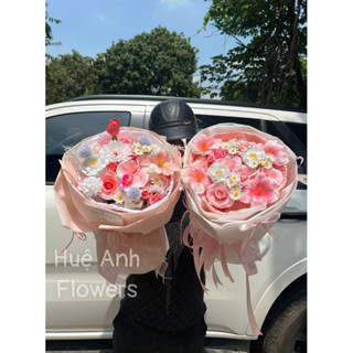   TWIN  BÓ HOA SÁP KOREA TẶNG NHÂN DỊP ĐẶC BIỆT  SHOP TẶNG KÈM THIỆP+ĐÈN LED 2M  CHÍNH CHỦ HUỆ FLOWERS 