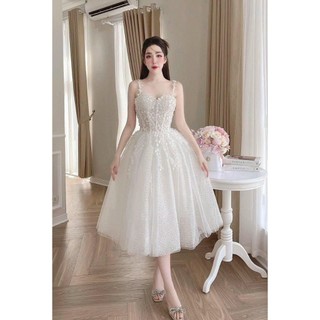 Ms1548V ĐẦM CUP BÍ ĐUÔI TÔM KÈM VÒNG CỔ full size S/M/L/XL