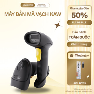 Máy bắn mã vạch Kaw 2D - Hàng Chính Hãng, Không Dây, Bluetooth 5.0, quét mã vạch đa tia