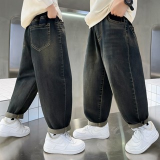 [JH1B 18-52kg] Quần Jeans Baggy Boy năng động cho bé Trai, phong cách cá tính, Chất Jean mềm mát. Túi rách.