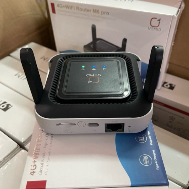 Bộ Phát Wifi Sim 4G VeMo M6 Pro ,Pin 5200mah Cổng Type C , Chuẩn Wifi 6 | BigBuy360 - bigbuy360.vn