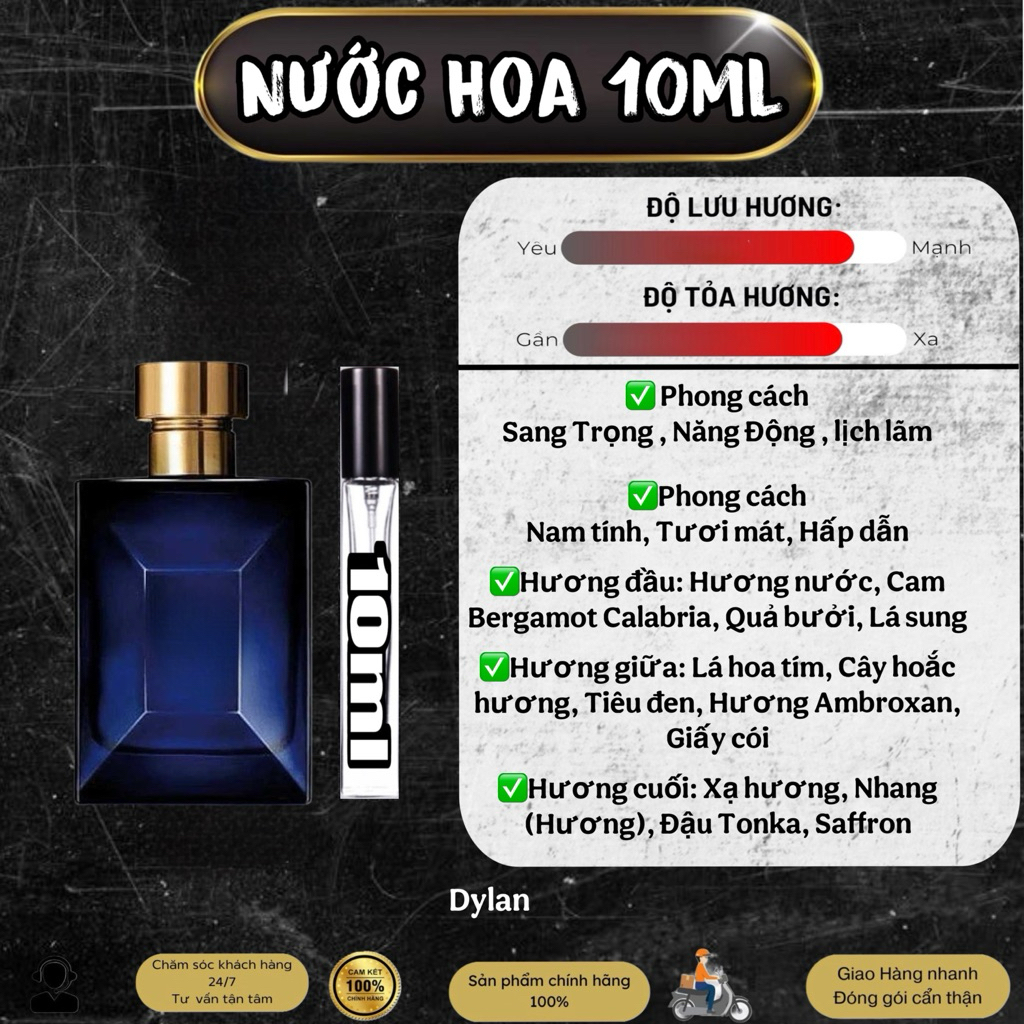 10ml Ver Dylan Blue EDT | Nước Hoa Nam | Royal Perfume