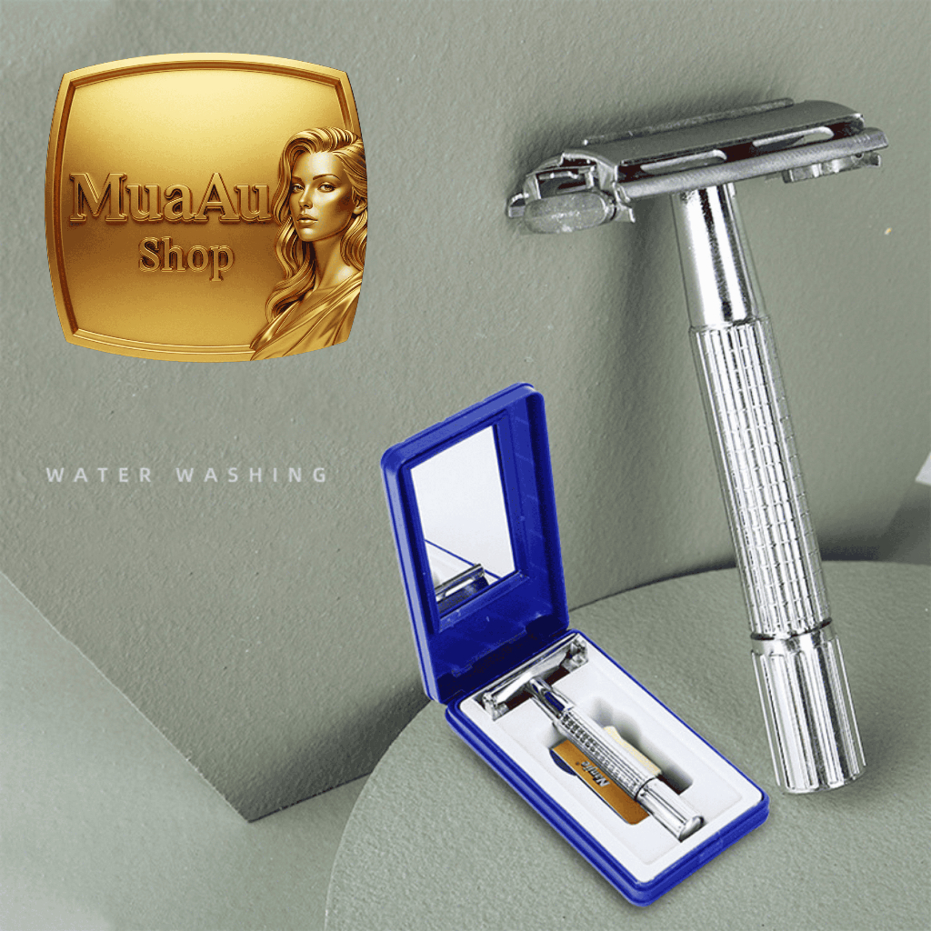 Dao Cạo Râu Inox 304 NJ 997 – Combo Cổ Điển Sang Trọng, Tiện Dụng Mỗi Ngày MuaAu Shop