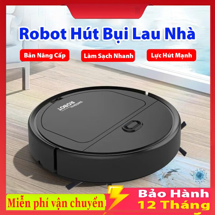 Robot Hút Bụi Lau Nhà Thông Minh, Robot Hút Bụi Đa Năng Làm Sạch Mọi Ngóc Ngách Trong Ngôi Nhà Bạn...