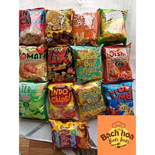  Bán sỉ bịch 10 gói Bim Bim Oishi 32g với nhiều hương vị giòn ngon 