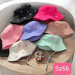 Mũ Bucket Tai Bèo Thêu nơ Nhỏ Xinh  Nón Tai Bèo Nam Nữ Chất Kaki Dày Mịn Form Unisex