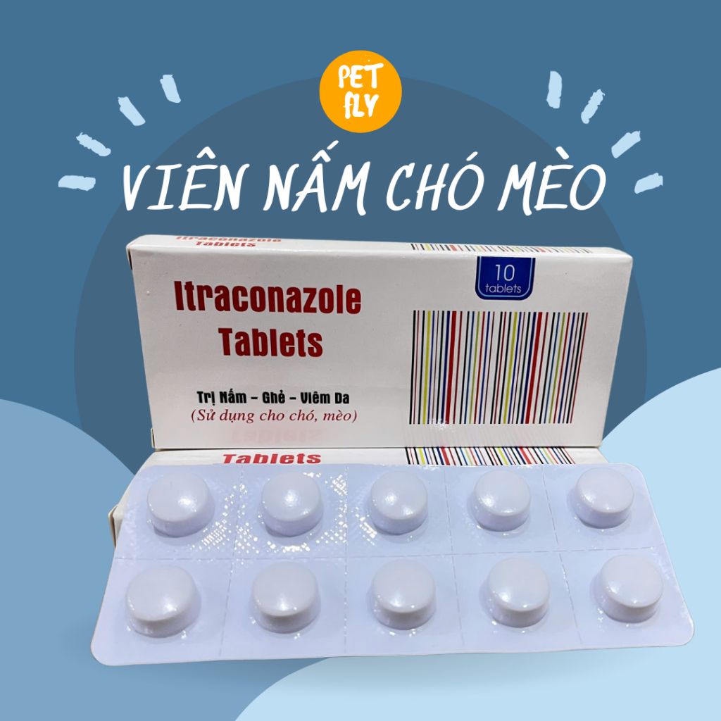 Viên ăn vitamin cho chó mèo sạch nấm ghẻ PetFly