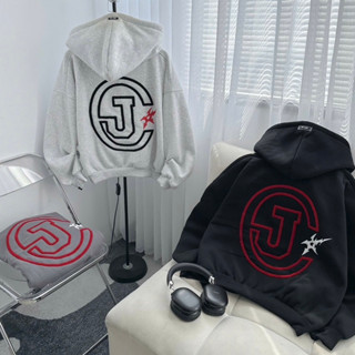  Áo Khoác Nam Nữ Hoodie  JAY Tia Sét  Thêu Đắp Vải Form Rộng Nam Nữ Unisex - Hoodie zip nam nữ Jay 