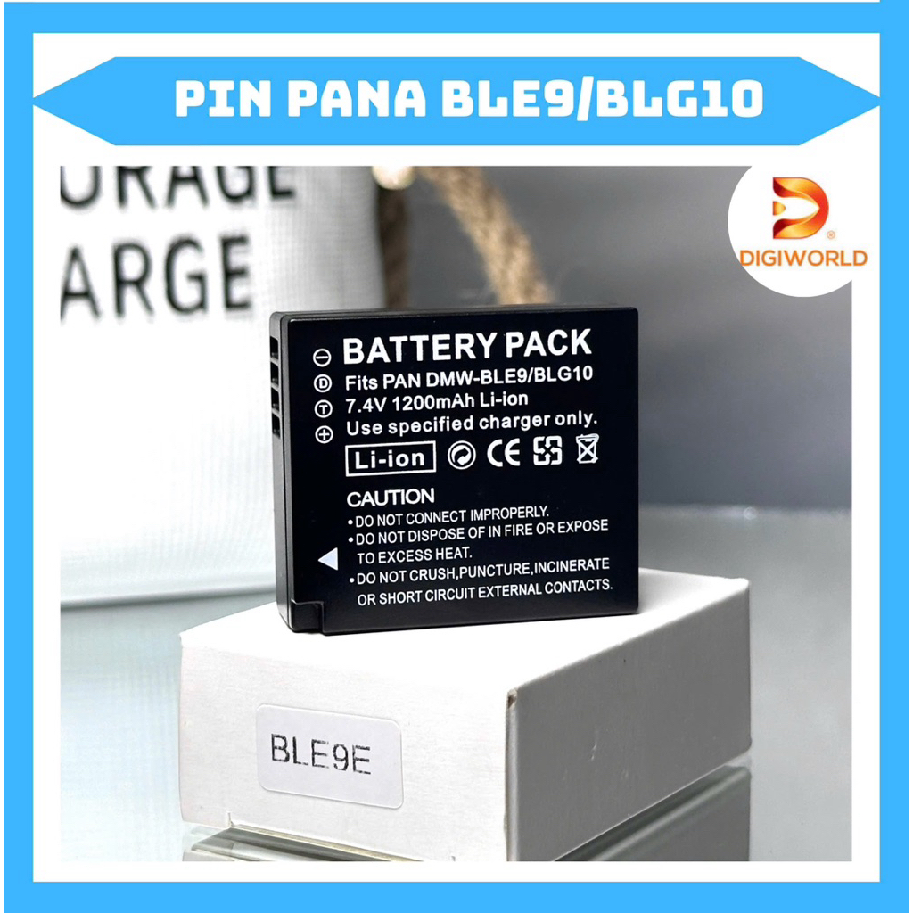 Pin Panasonic DMW-BLE9/BLG10 cho máy ảnh  DMC-GF6, DMC-GX7, DMC-ZS100 và DMC-LX100