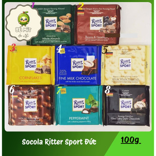 Socola Ritter Sport Đức 100g nhiều loại
