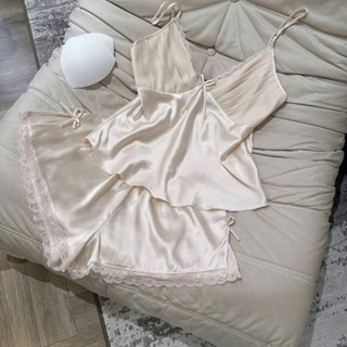  AMOUR- SP082 Set bộ mặc nhà ngắn gấp ngực hàng qccc 