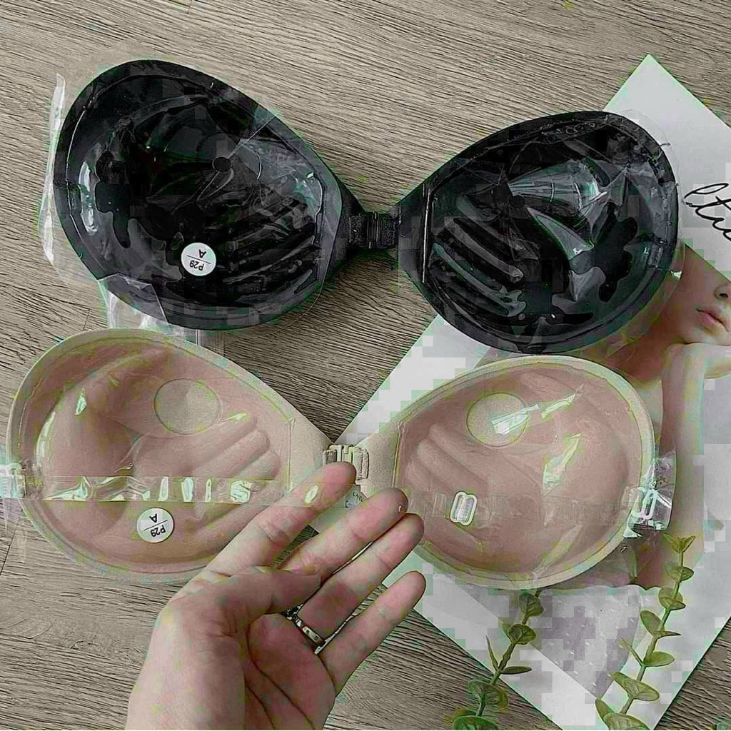 ÁO BRA DÁN NÂNG NGỰC SILICON CÀI TRƯỚC KHÔNG GỌNG HÌNH BÀN TAY